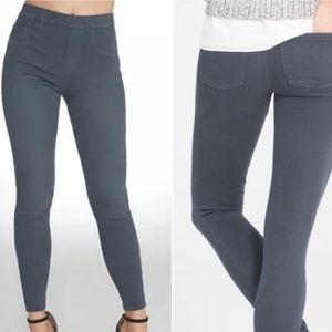 Spanx Jean-ish Steel Gray Ankle Ponte Legging Pants Size XL